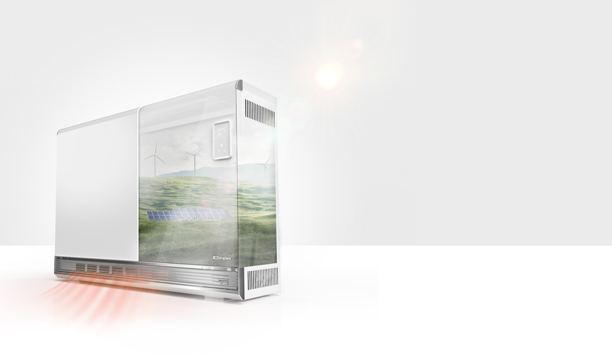 Speicherheizung im Wohnraum — kombinierbar mit einer Photovoltaik-Anlage.